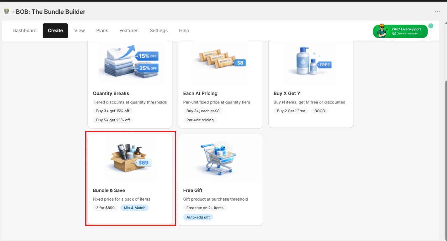 Choose Bundle & Save